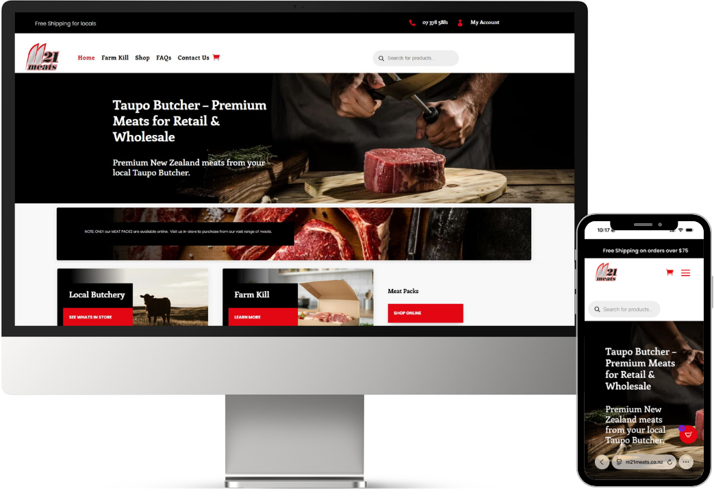 M21 Meats Website